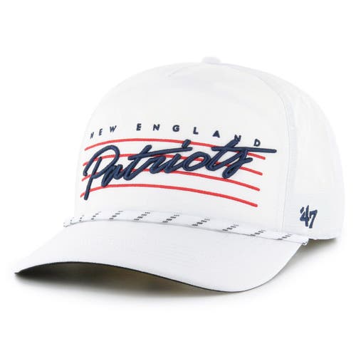 Men's '47 White St. Louis Cardinals Flag Script Hitch Snapback Hat