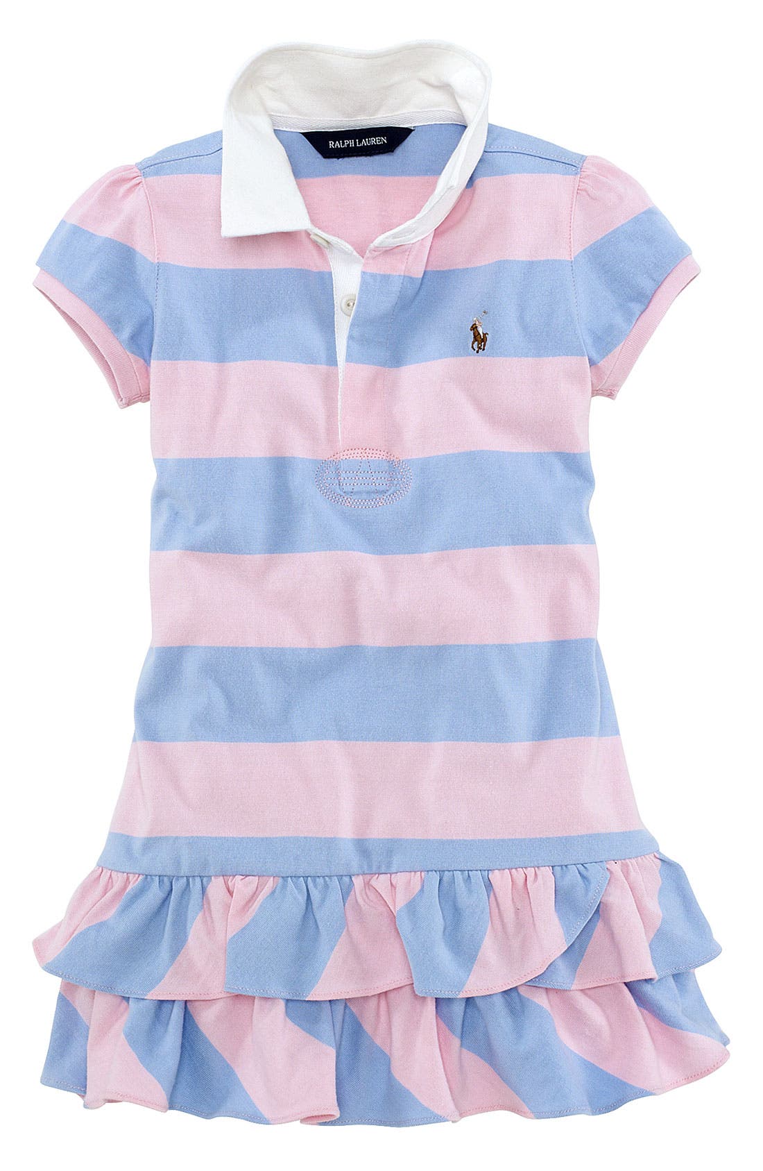 Ralph Lauren Rugby Stripe Polo Dress (Toddler) Nordstrom