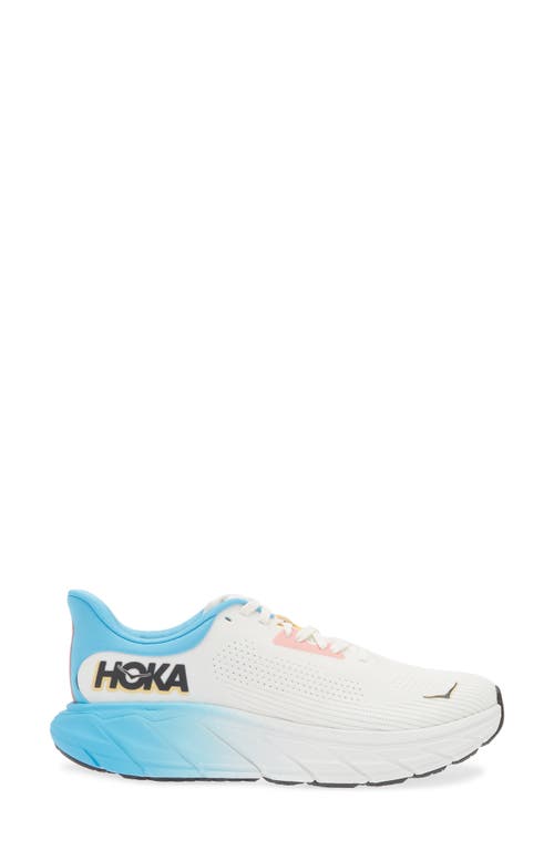 Shop Hoka Arahi 7 Running Shoe In Blanc De Blanc/swim Day