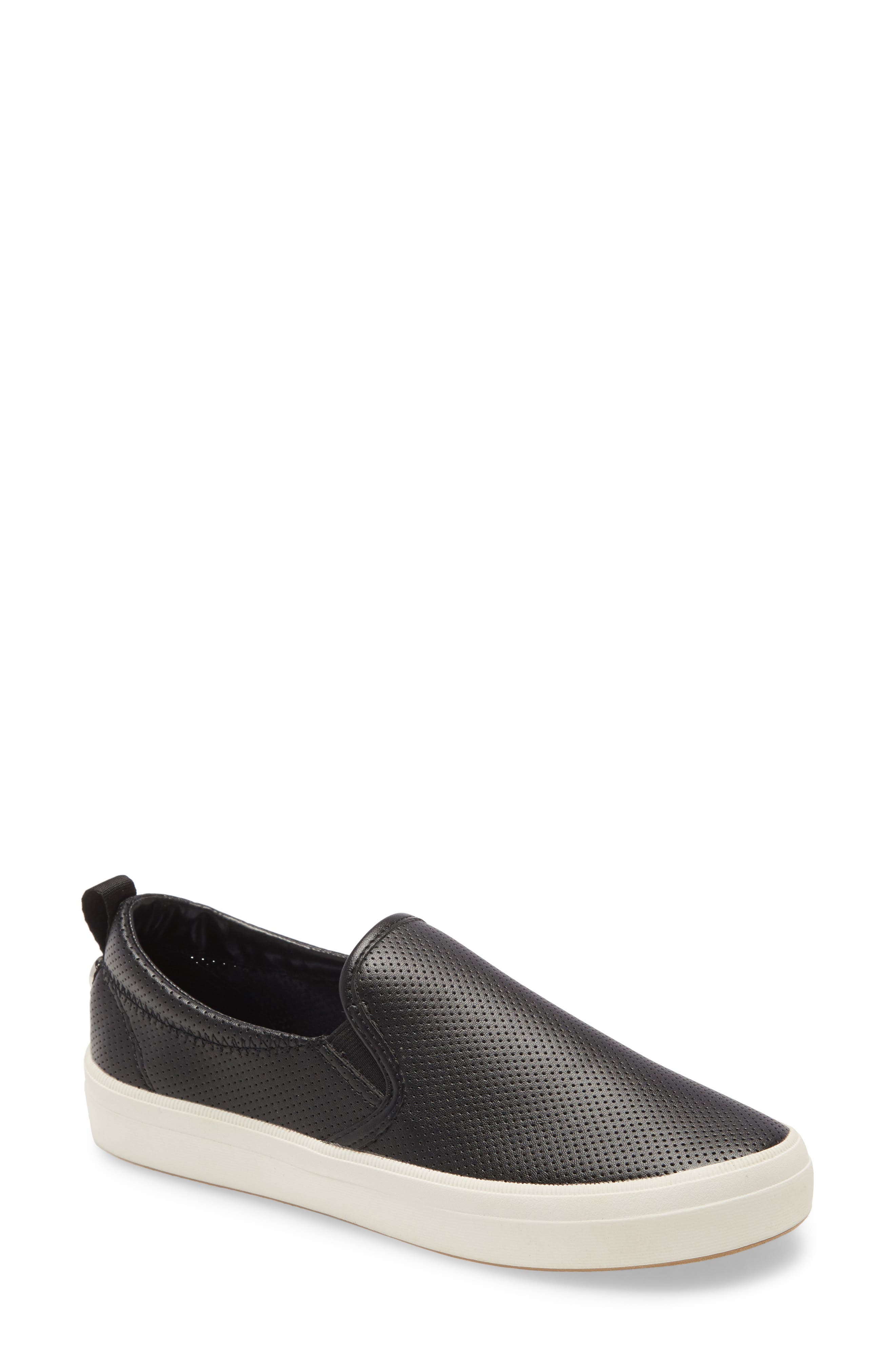 steve madden black slip on sneakers