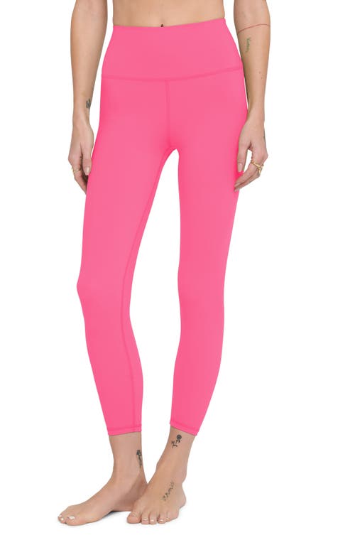 Shop Spiritual Gangster Ada High Waist 7/8 Leggings In Wildflower Pink