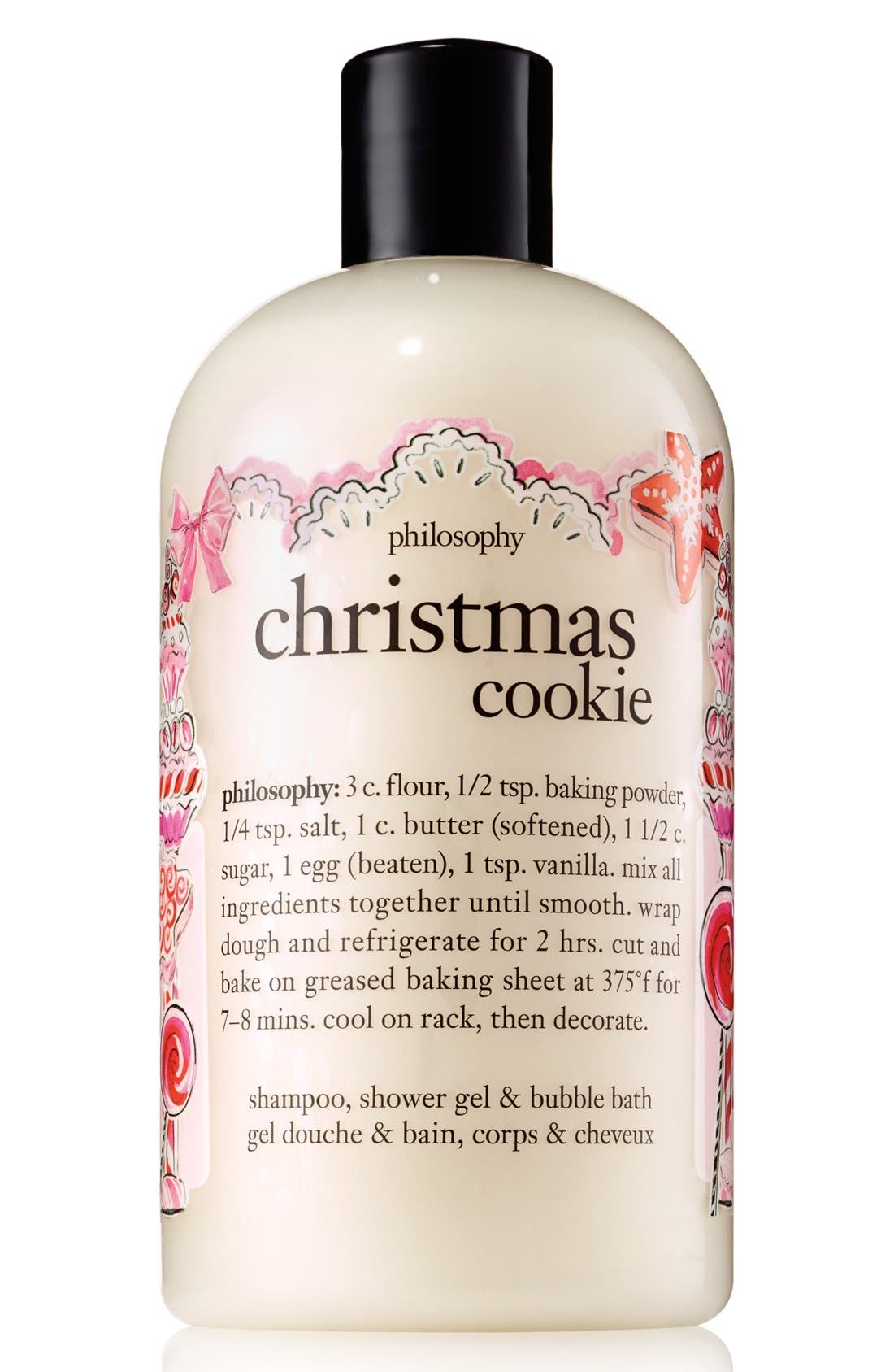 philosophy 'christmas cookie' shampoo, shower gel & bubble bath