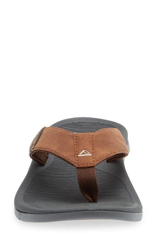 Reef Santa Ana Flip Flop In Grey/tan