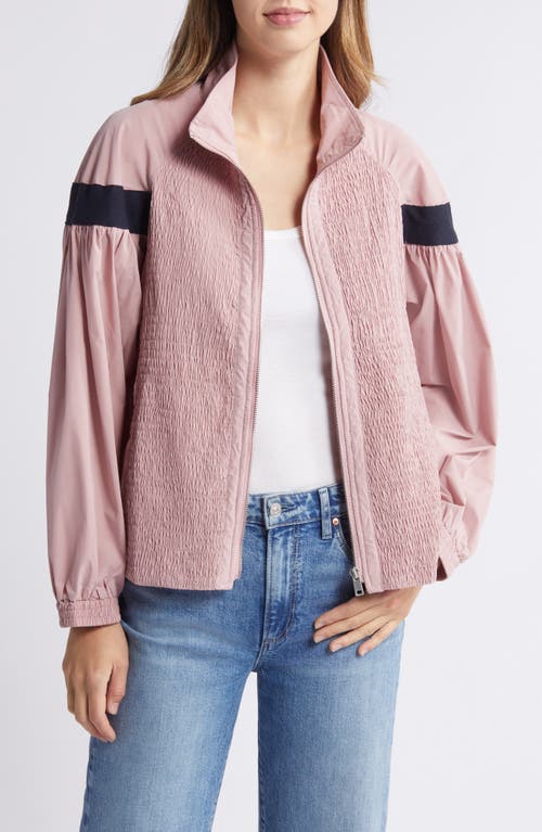 NIKKI LUND Missy Water Repellent Smocked Jacket at Nordstrom,