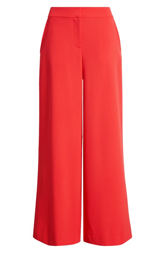 Shop Tahari Asl Wide Leg Pants In Grenadine