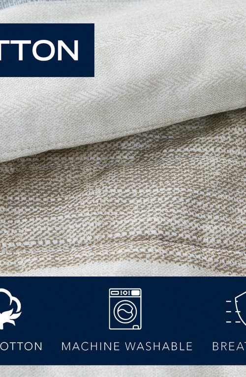 Nautica Ridgeport Open Dark Blue Quilt Set In Grey/taupe