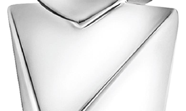 Shop Maria Tash Triple Spike Single Hoop Earring In White Gold