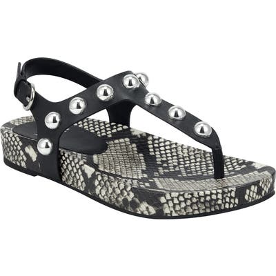 Marc Fisher Ltd Indie Studded Sandal- Black
