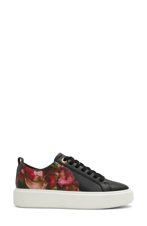 Ted Baker London Avery Platform Sneaker In Black Multi