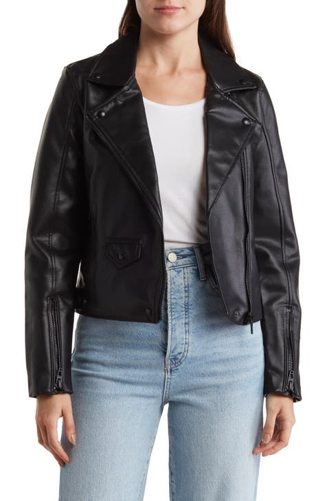 Women's Moto Leather & Faux Leather Jackets | Nordstrom Rack