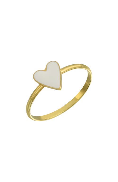 14K Gold Stacking Heart Ring in 14K Yellow Gold