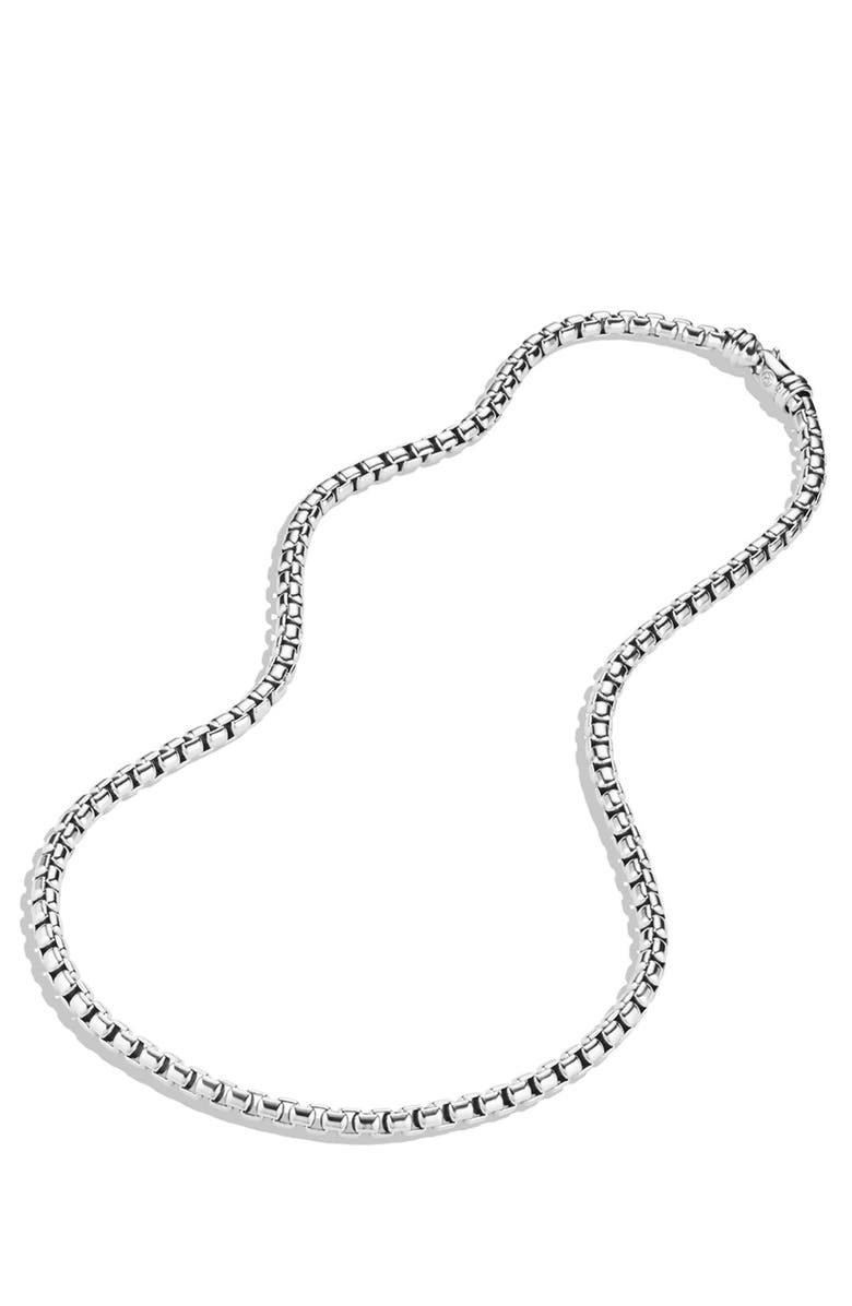 David Yurman Men's Box Chain Necklace in Sterling Silver, 5.2mm, Alternate, color, Silver