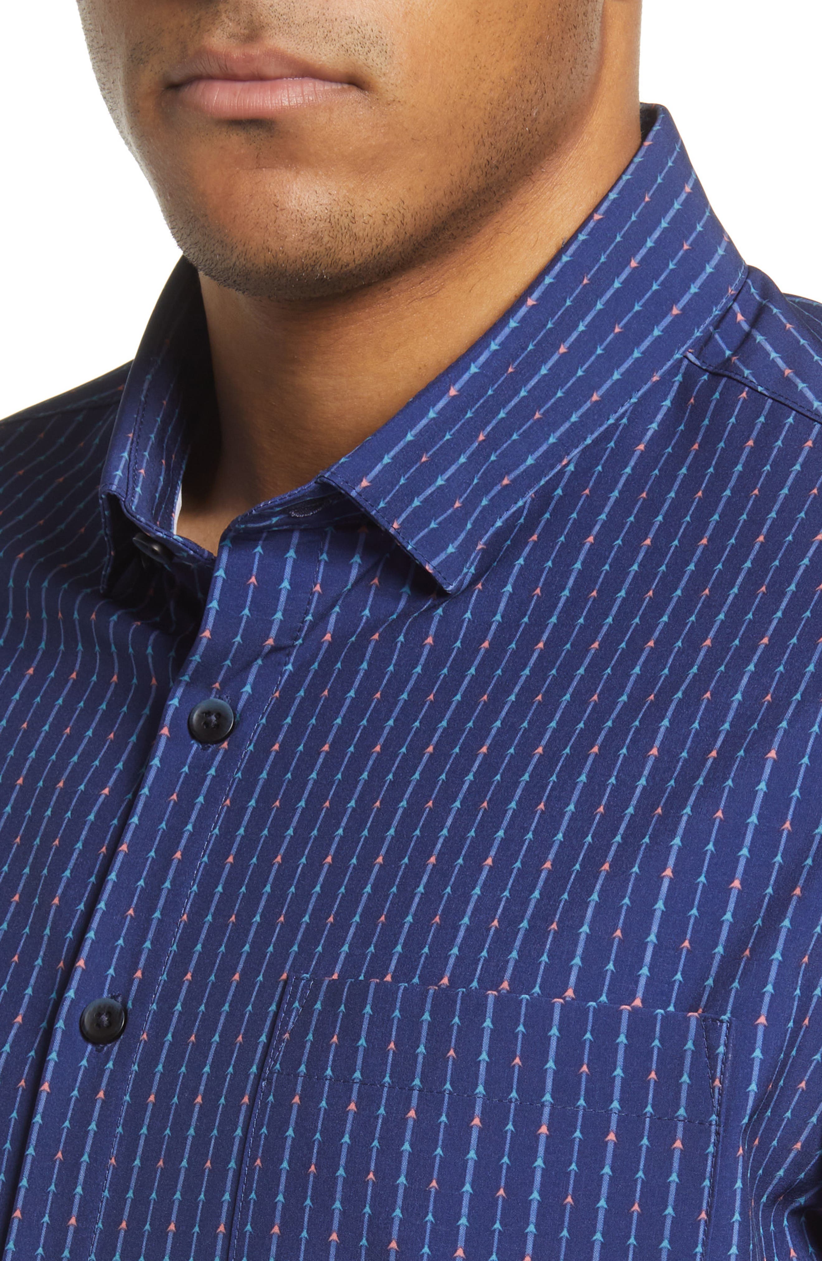 ONeill Mens Leeward Short-Sleeve Shirt Medium Light Blue