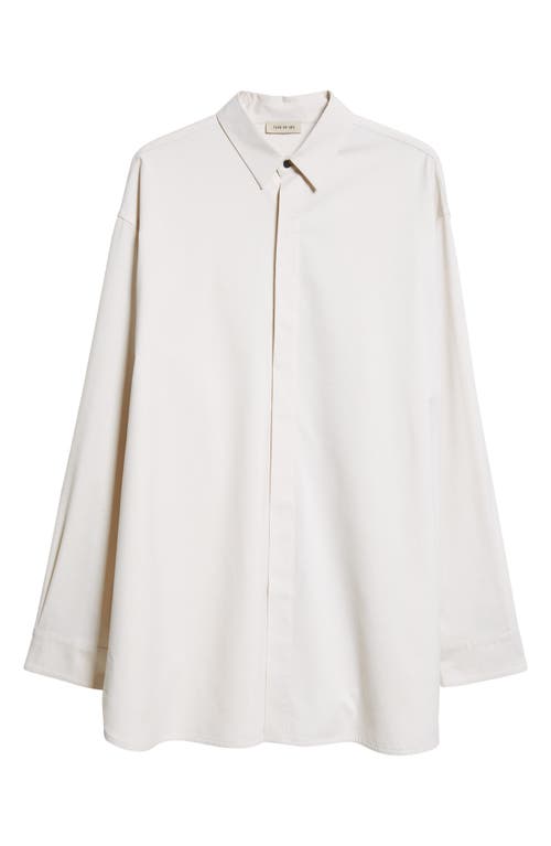 Fear Of God Off-white Vented Button Up Shirt In Cream
