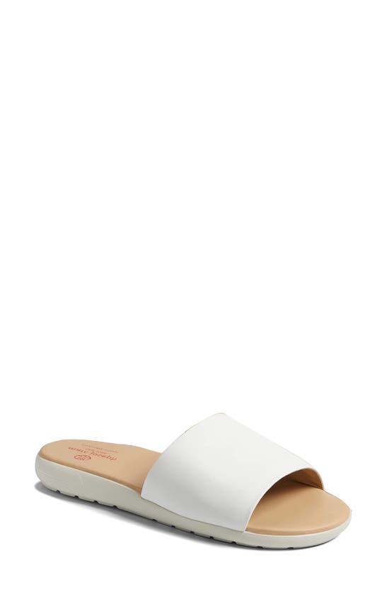 Marc Joseph New York Emery Ave Slide Sandal In White Napa Soft