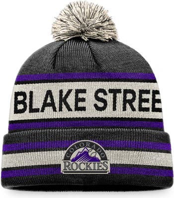 Men's Fanatics Branded Black/Purple Colorado Rockies Core Flex Hat