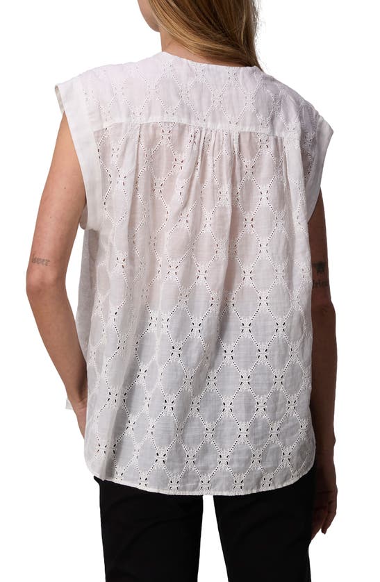 Shop Rag & Bone Gabby Embroidered Eyelet Top In White