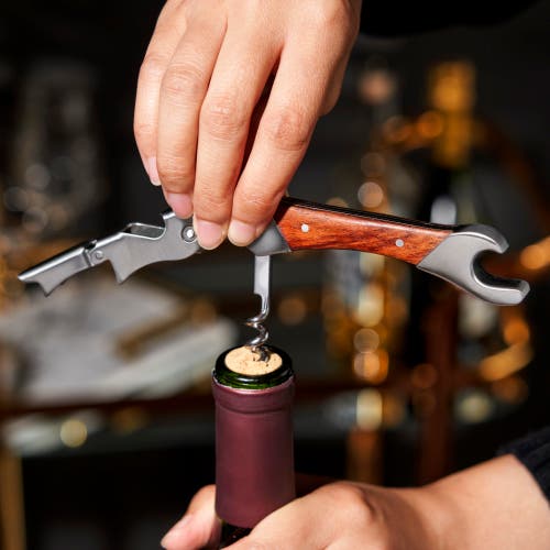 Shop Viski Admiral Double Opener Corkscrew In Wood