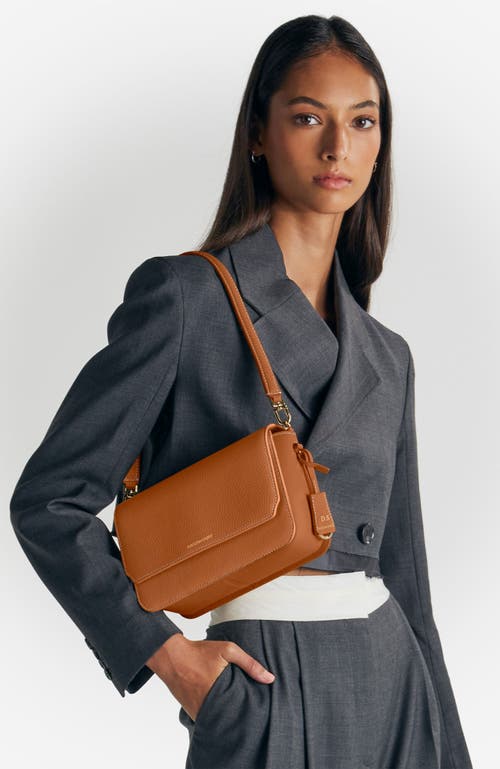 Maison De Sabre Maison De Sabré Medium Leather Flap Bag In Pecan Brown