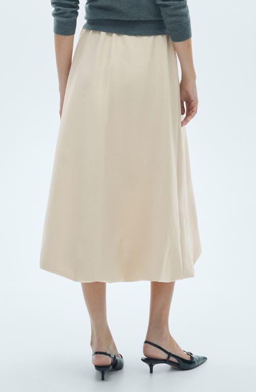 Mango Women's Flared Midi-skirt In Sand