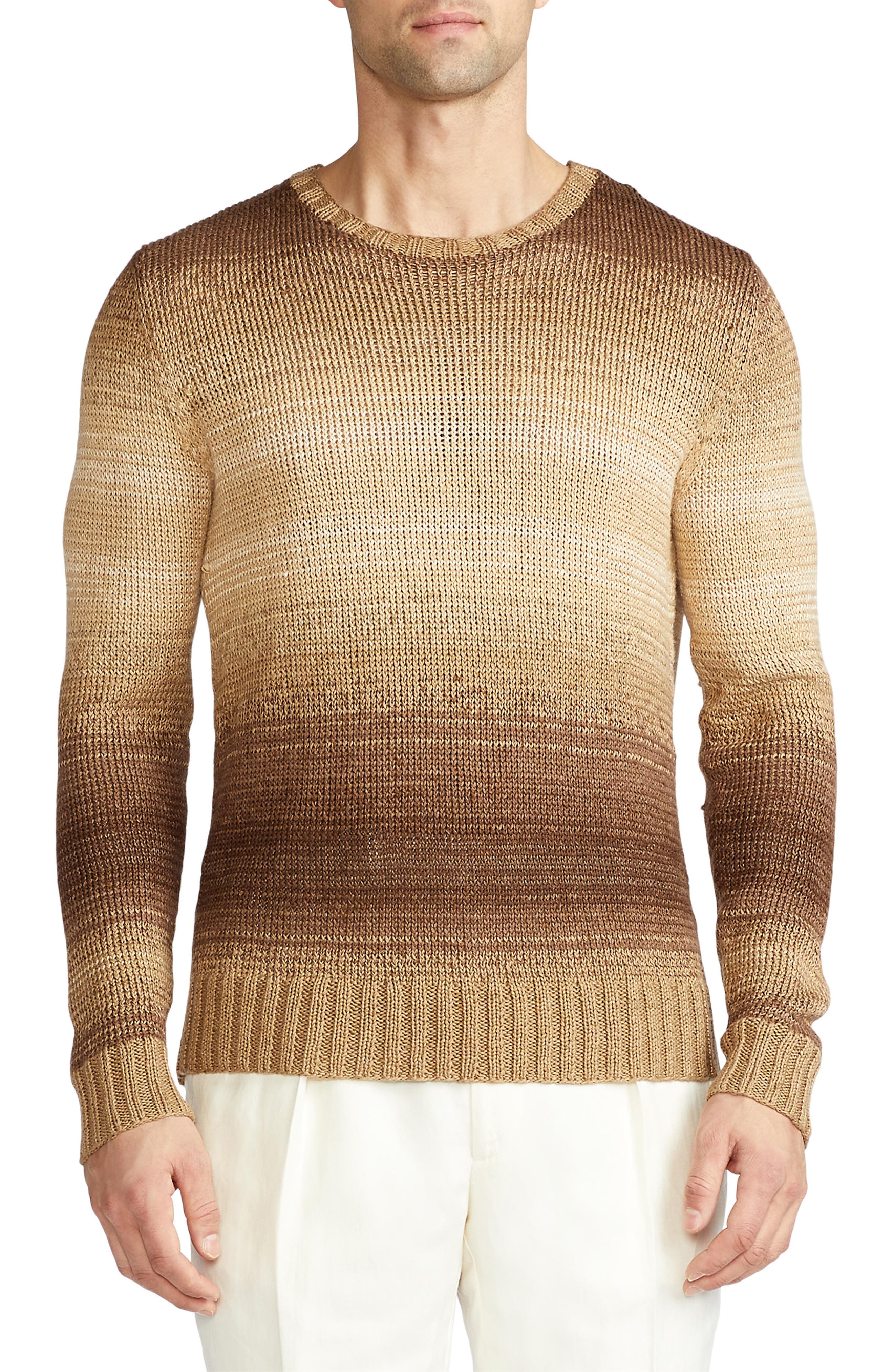 lauren ralph lauren metallic linen blend sweater