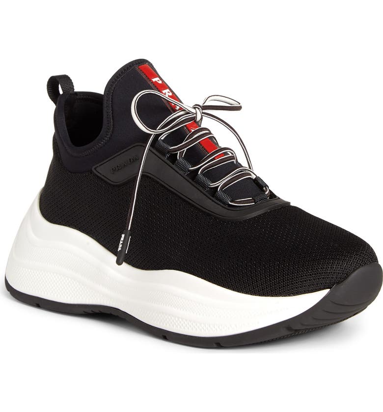 Prada Platform Lace-Up Sneaker (Women) | Nordstrom