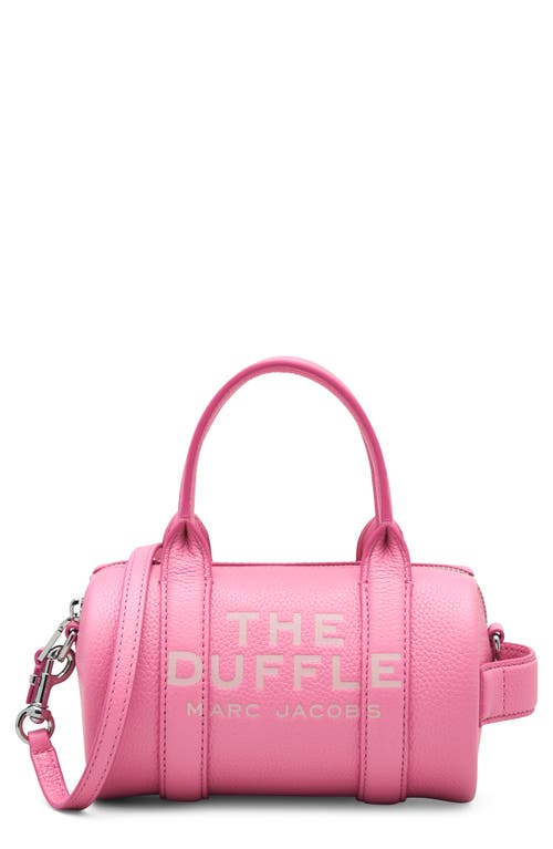 The Mini Leather Duffle Bag in Petal Pink