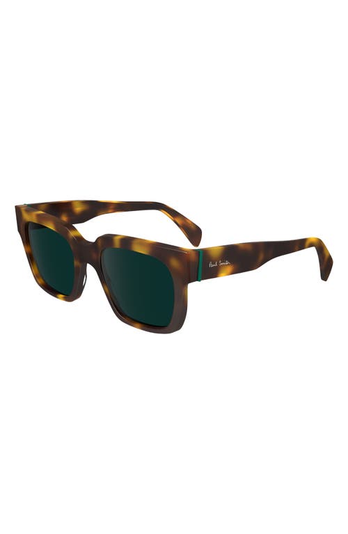 Shop Paul Smith Kenley 52mm Rectangular Sunglasses In Havana