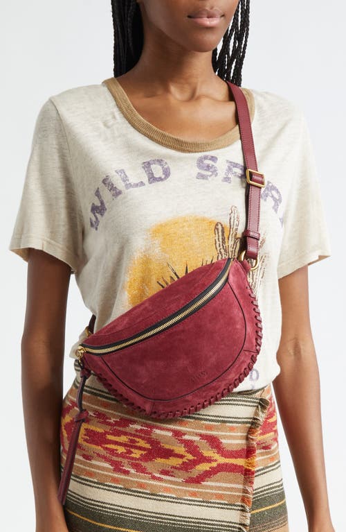 Isabel Marant Skano Xo Capsule Suede Belt Bag In Raspberry