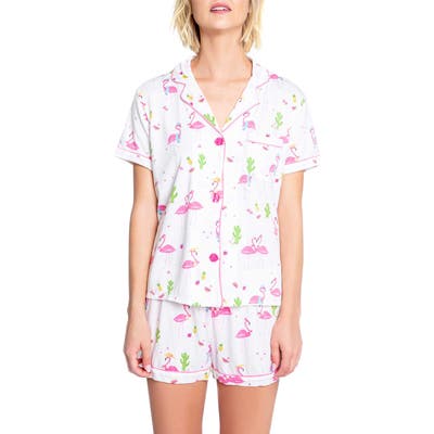 Pj Salvage Print Pajamas, Ivory
