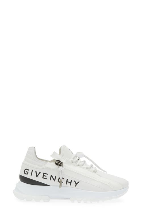 Shop Givenchy Spectre Zip Sneaker In White/black