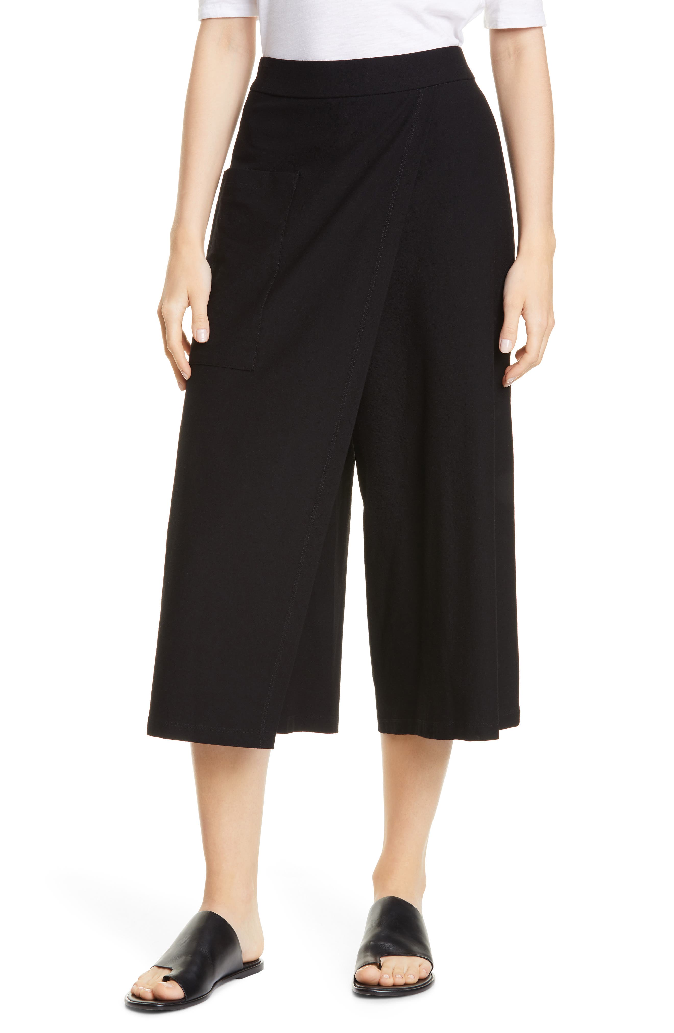 eileen fisher faux wrap pants