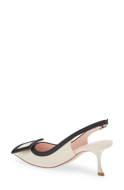 Shop Roger Vivier Viv In Ivory/black