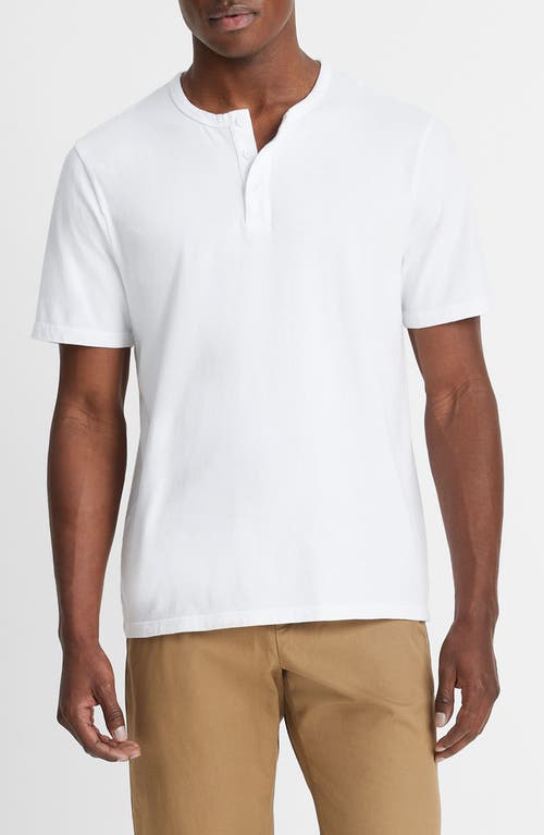 Vince Garment Dyed Short Sleeve Henley at Nordstrom,