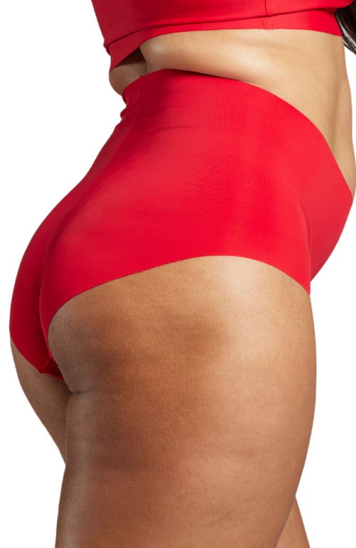 Shop Siella Microfiber High Waist In Chilean Red