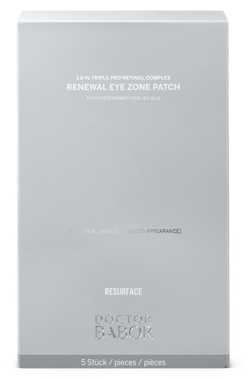 Babor 5-piece Renewal Eye Zone Patches In No Color