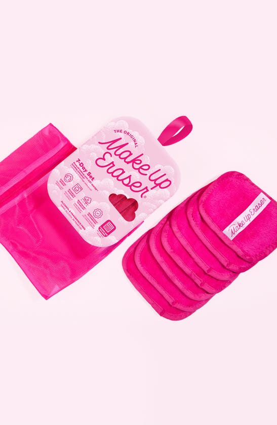 The Original Makeup Eraser 7-day Chic Makeup Eraser Set With Laundry Bag In Pink