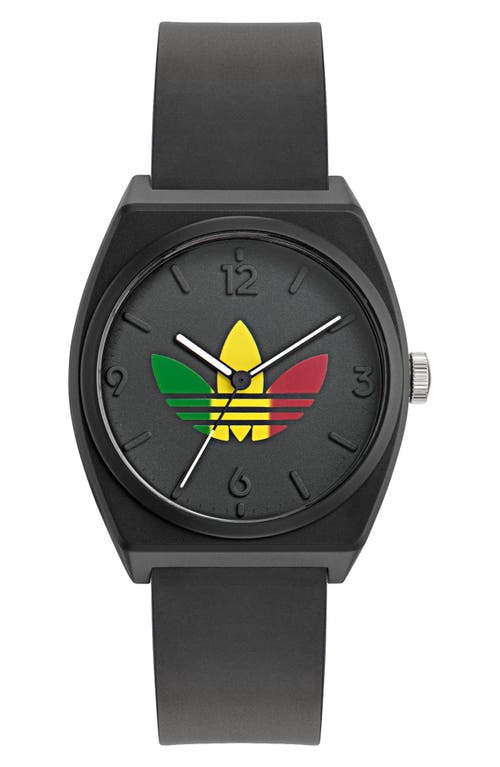 adidas Resin Strap Watch in Black at Nordstrom