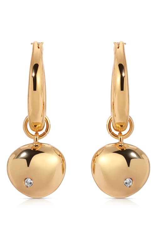Ettika Polished Pebble Huggie Hoop Earrings In Gold
