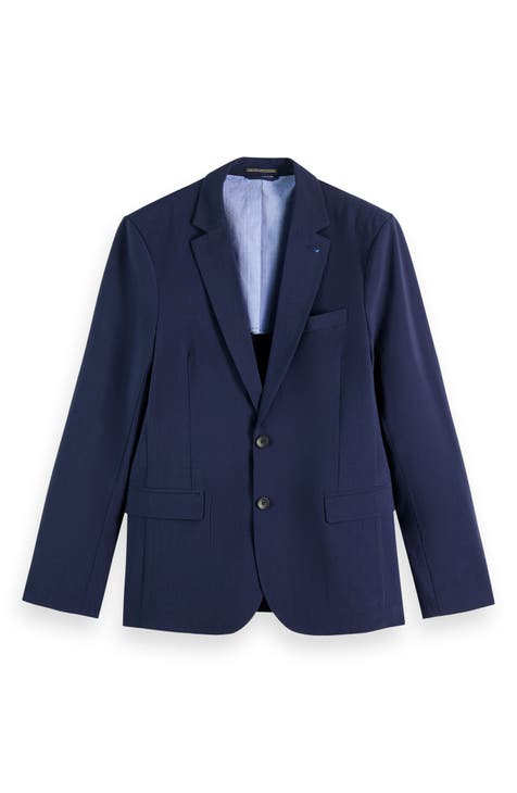 Pinstripe Fine Wool Blend Sport Coat