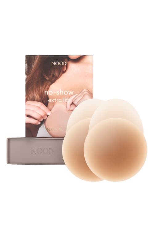 No-Show Extra Lift Reusable Nipple Covers in No.5 Soft Tan