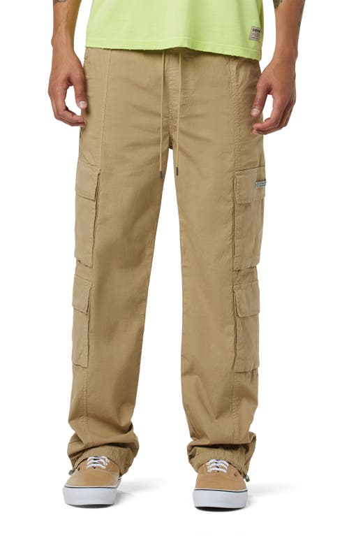 Drawstring Stretch Ripstop Cargo Pants in Ripstop Tan