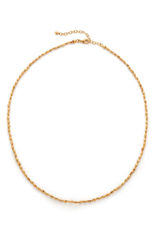 Monica Vinader Mini Nugget Necklace in 18Ct Gold Vermeil On Silver at Nordstrom