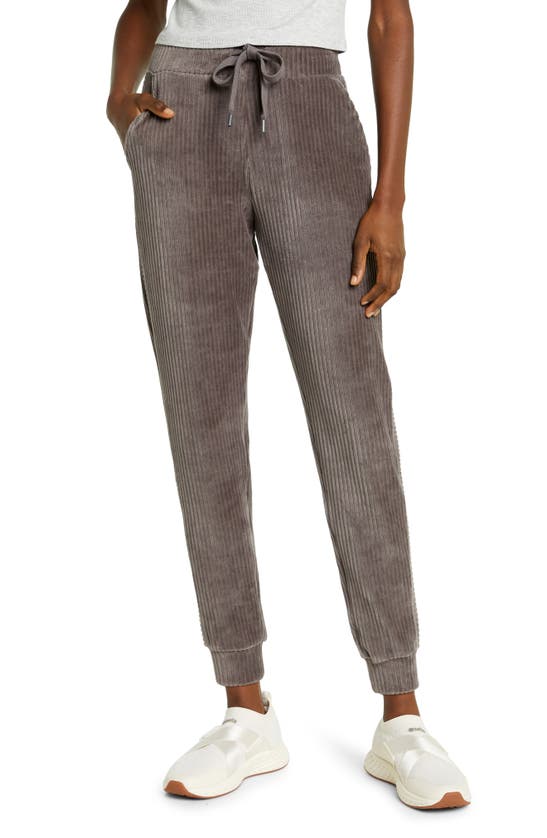 Zella Plush Corduroy Joggers In Grey Kitten ModeSens