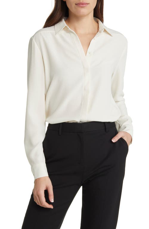 M.M.LaFleur The Lagarde Button-Up Blouse in Alabaster