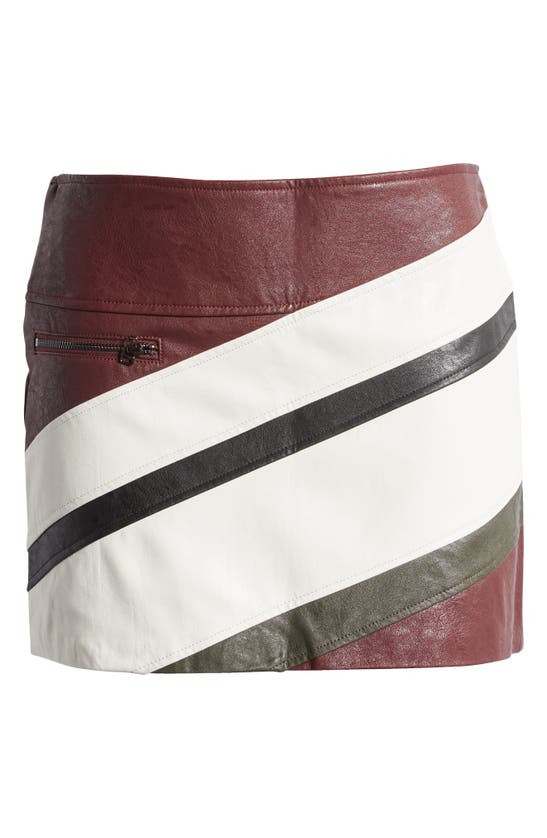 Shop Mistress Rocks Faux Leather Miniskirt In Hickory