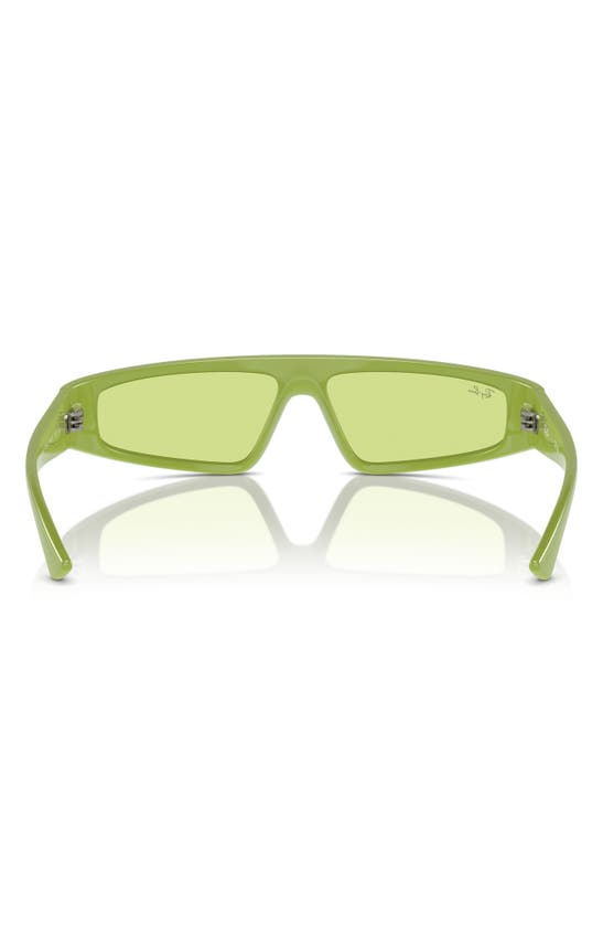 Shop Ray Ban Ray-ban Izaz 59mm Wraparound Sunglasses In Green