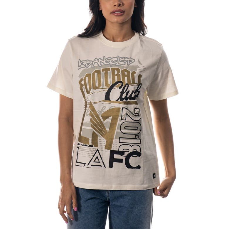 Shop The Wild Collective Cream Lafc Oversized Washed T-shirt