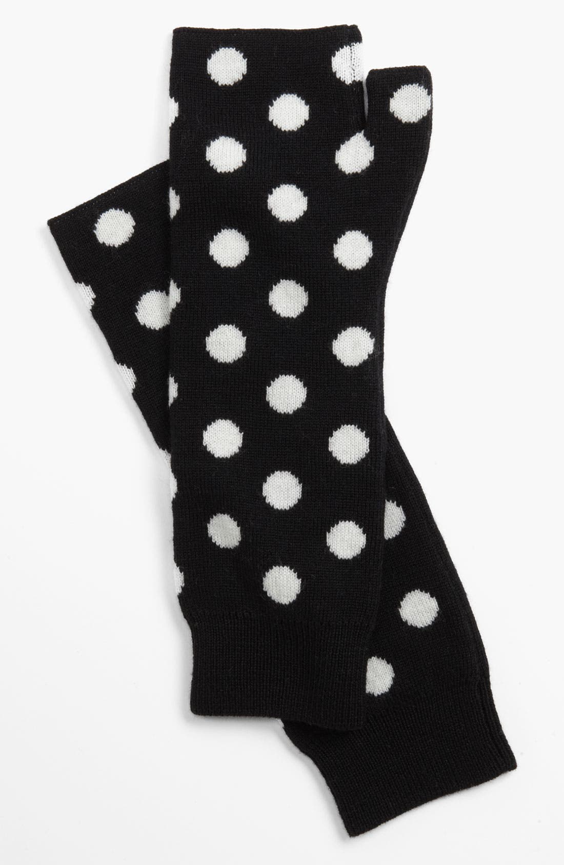 kate spade new york 'mod spot' merino wool fingerless gloves Nordstrom