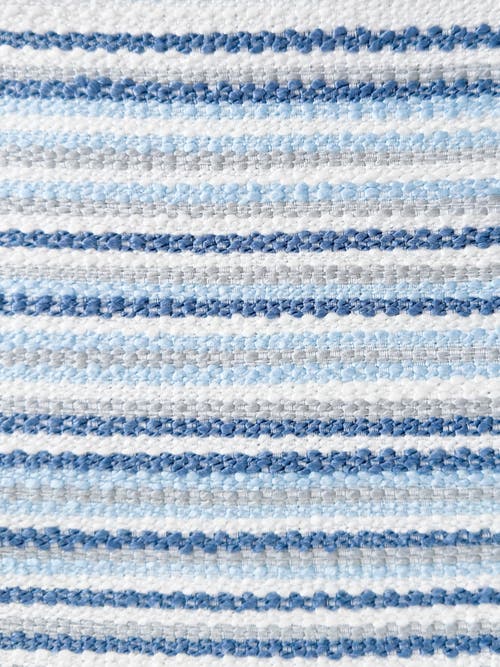 Anaya Yacht Stripe Indoor Outdoor Pillow In Blue
